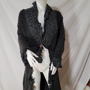 Chic Charcoal Women's Cardigan